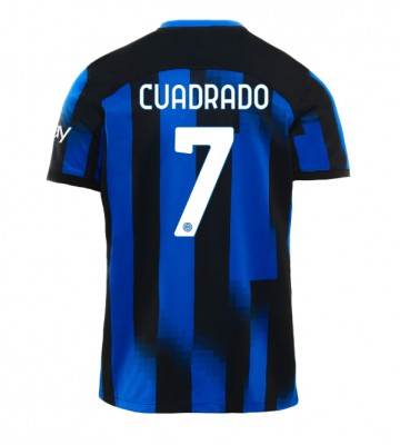 Inter Milan Juan Cuadrado #7 Primera Equipación 2023-24 Manga Corta